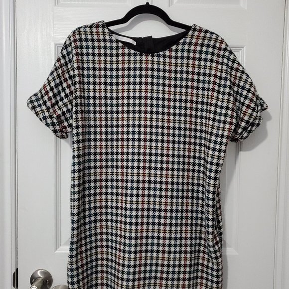 Zara Wool Blend Patterned Dress - Picture 2 of 7